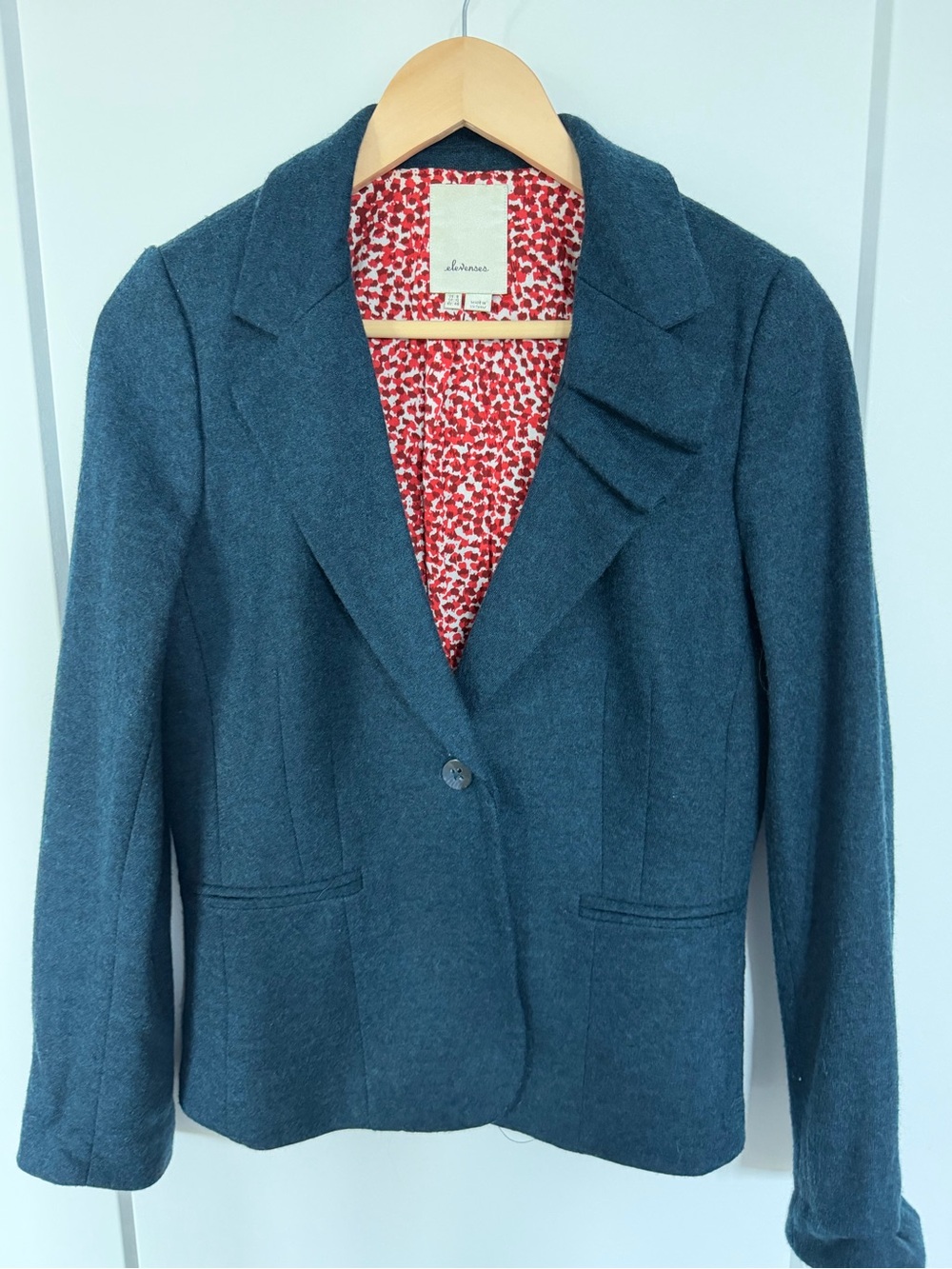 Anthropologie Wool Blend Women's Blazer - Jade colour